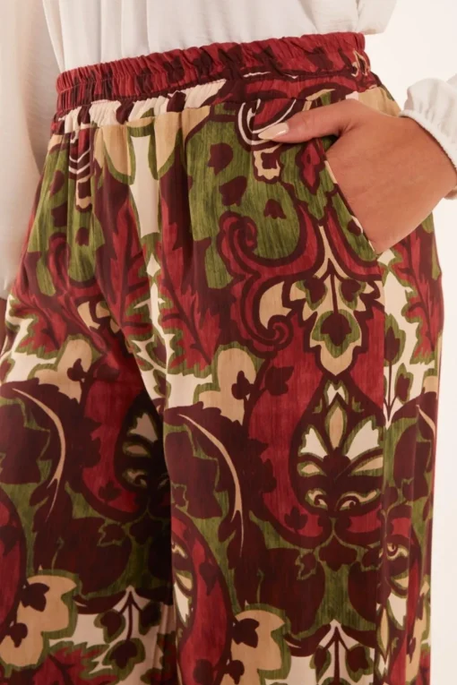 Border Design Printed Trousers