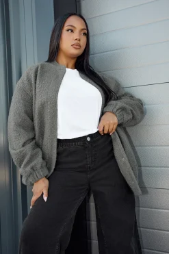 Boucle Bomber Jacket