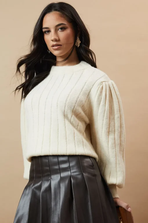 Bow Back Ribbed Jumper
