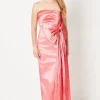 Bow Taffeta Maxi Dress