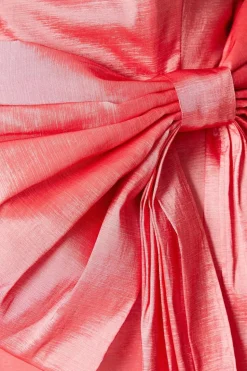 Bow Taffeta Maxi Dress