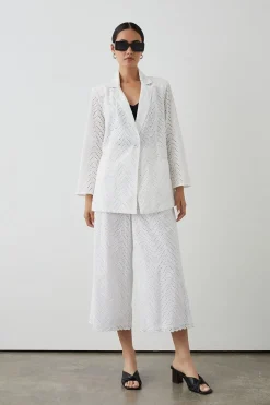 Broderie Blazer 3/4 Sleeve