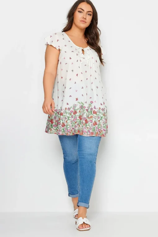 Butterfly Print Blouse
