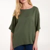 Button Back Viscose Top