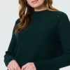 Button Detail High Neck Knit Jumper