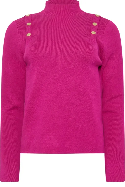 Button Detail Knitted Jumper