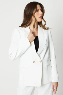 Button Detail Occasion Double Breasted Blazer