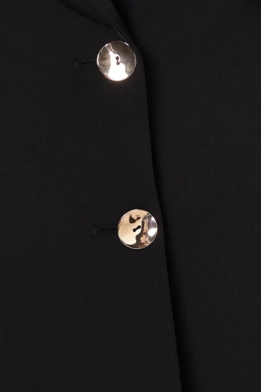 Button Detail Single Breasted Blazer
