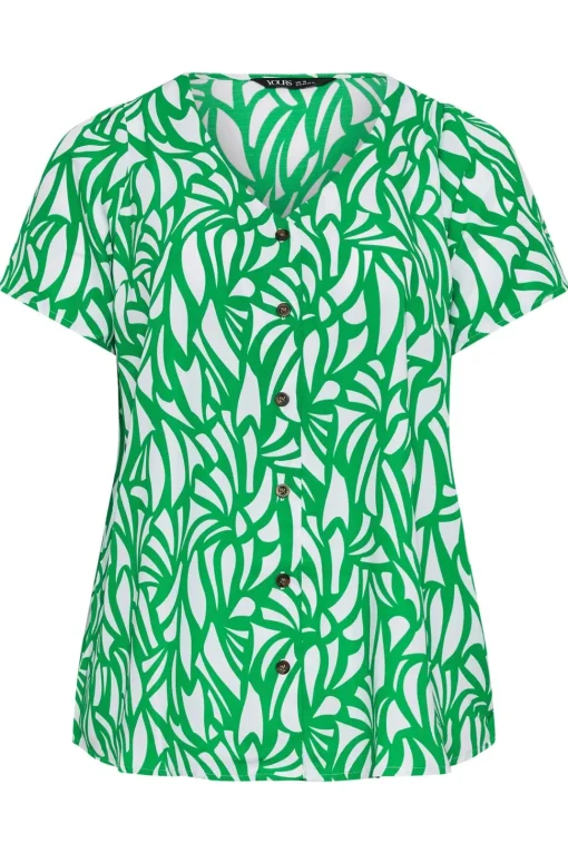 Button Front Blouse
