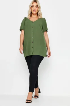 Button Front Blouse