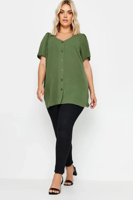 Button Front Blouse
