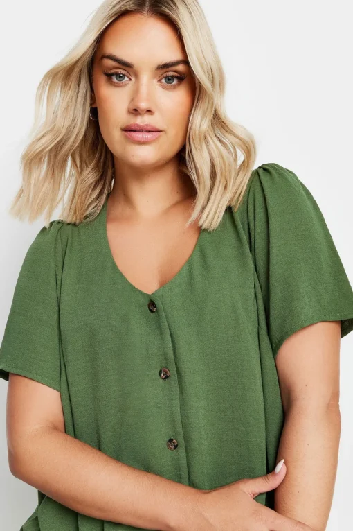 Button Front Blouse