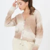 Button Through Space Dye Cardigan