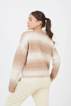 Button Through Space Dye Cardigan