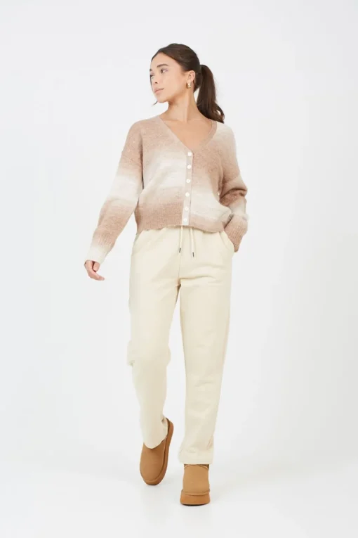 Button Through Space Dye Cardigan