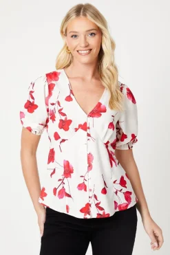 Button Through Tea Blouse