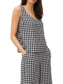 Calandra Gingham Top-Gingham