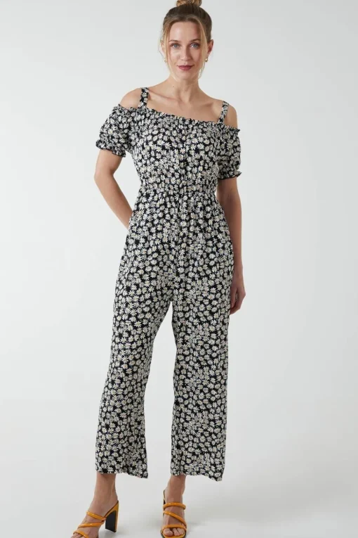 Cami Strap Bardot Daisy Jumpsuit