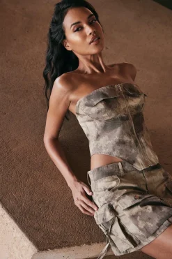 Camo Pocket Utility Mini Skirt