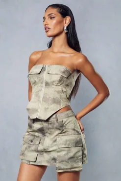 Camo Pocket Utility Mini Skirt