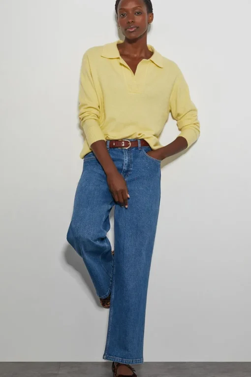 Carla Collar Jumper Yellow