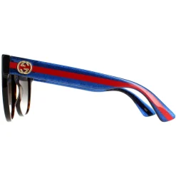 Cat Eye Havana with Blue and Red Brown Gradient GG0035SN Sunglasses