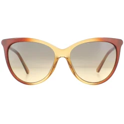 Cat Eye Light Brown Transparent Brown Gradient Sunglasses