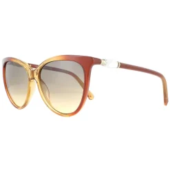 Cat Eye Light Brown Transparent Brown Gradient Sunglasses