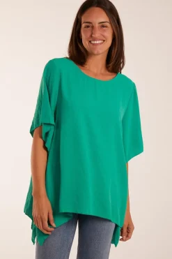 Chain Detail Short Sleeve Blouse