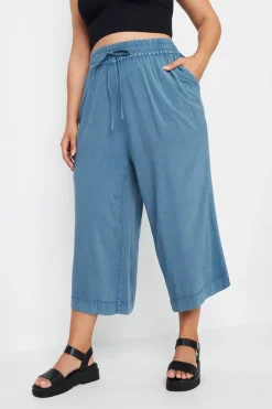 Chambray Wide Leg Culottes