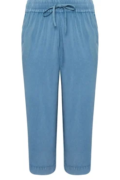 Chambray Wide Leg Culottes