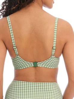 Check In Moulded Bikini Top Khaki