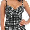 Check In Plunge Tankini Top