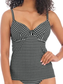 Check In Plunge Tankini Top