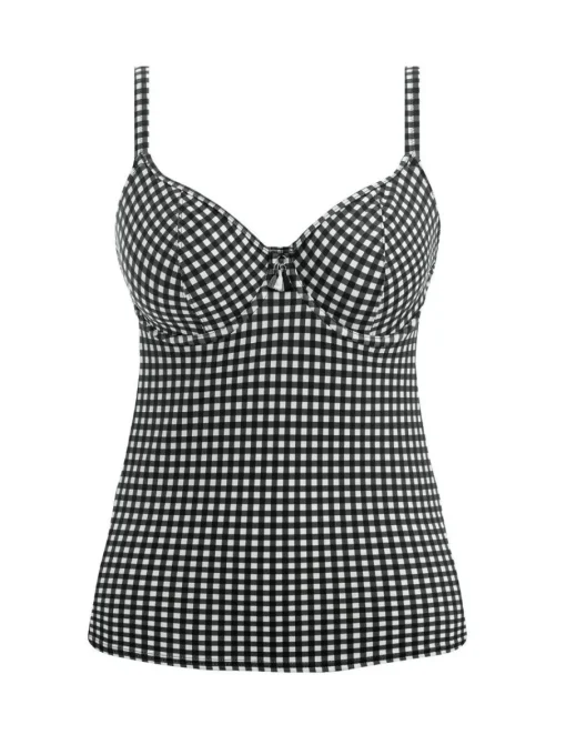 Check In Plunge Tankini Top