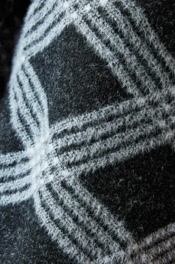 Checked High Neck Jumper