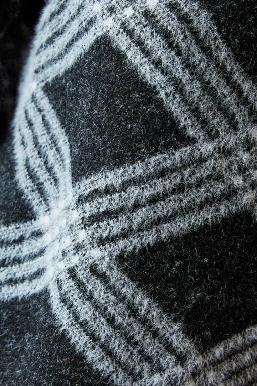 Checked High Neck Jumper