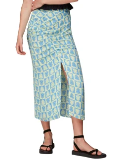 Checkerboard Shells Cleo Skirt-Geometric