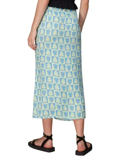 Checkerboard Shells Cleo Skirt-Geometric