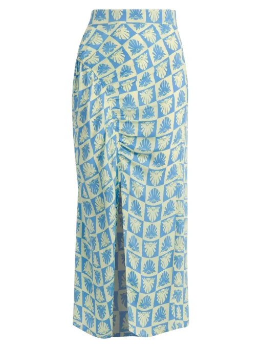 Checkerboard Shells Cleo Skirt-Geometric