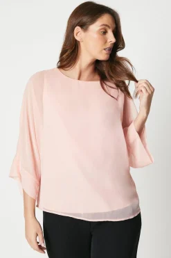 Chiffon Batwing Top