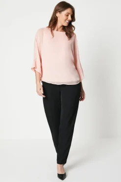 Chiffon Batwing Top