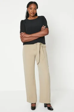 Chiffon Contrast Angel Sleeve Blouse