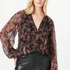 Chiffon Ruffle Blouse