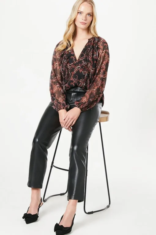 Chiffon Ruffle Blouse