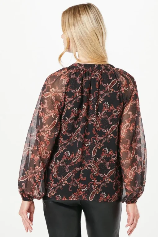 Chiffon Ruffle Blouse