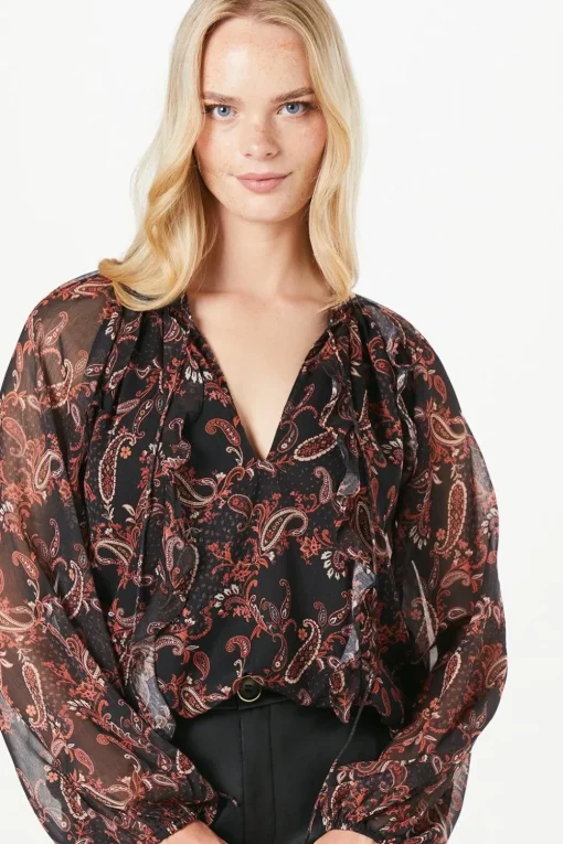 Chiffon Ruffle Blouse