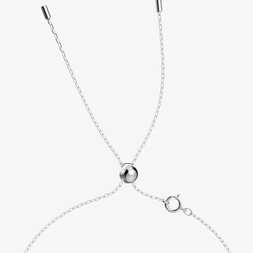 Chroma Blue & White Octagon Crystal Necklace 5600625