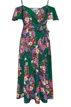 Cold Shoulder Wrap Dress