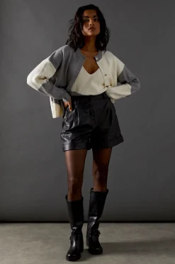 Colour Block Knitted Top Co Ord
